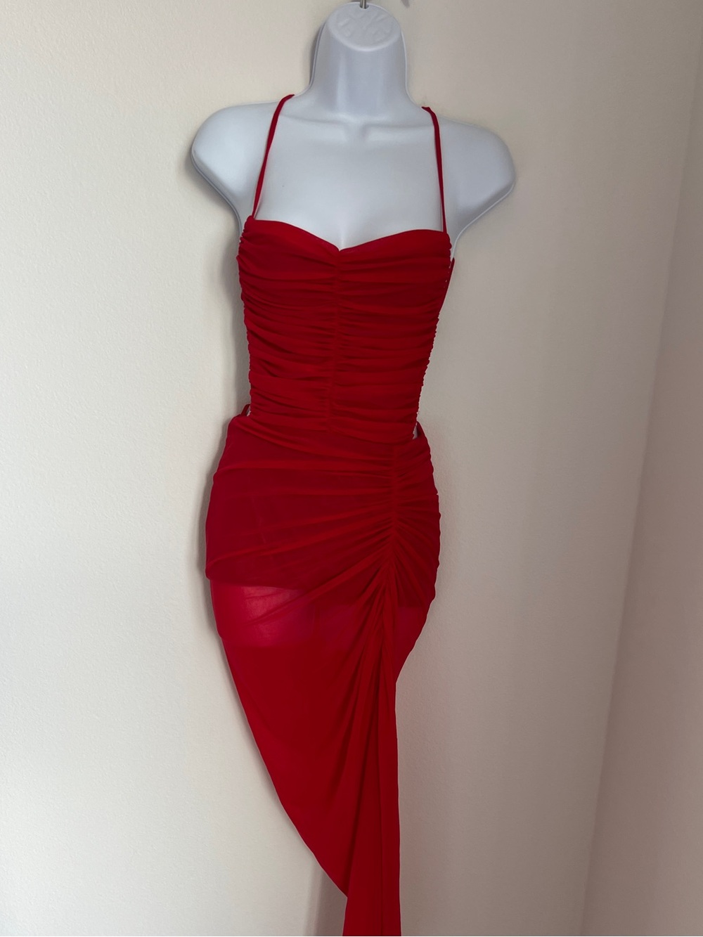 Michael Costello x REVOLVE Follie Gown in Red – Size Small